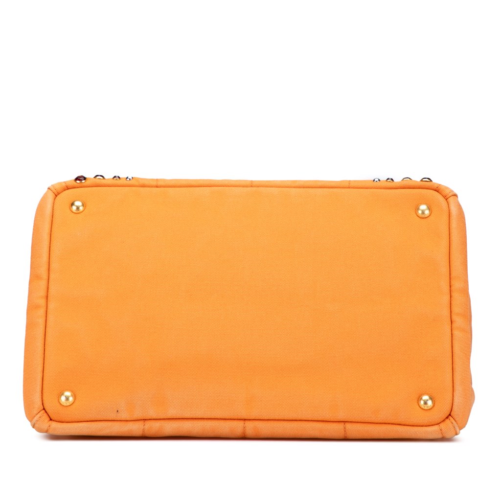 Prada Canvas Canapa Bijoux Satchel - Image 6