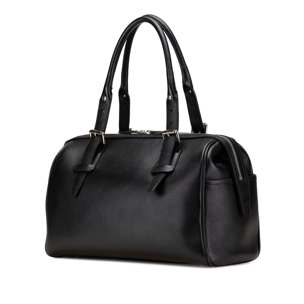 Burberry Leather Boston Bag - 2