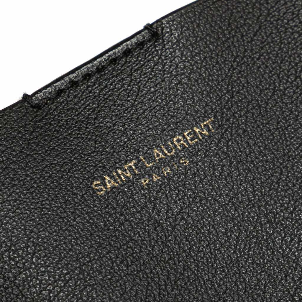 Saint Laurent Large Leather East West Shopping Tote - 5