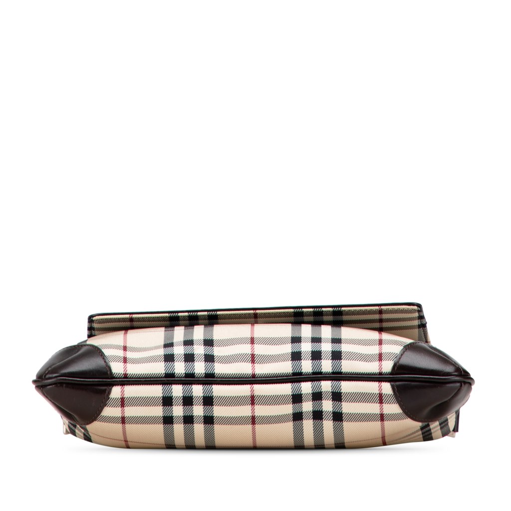 Burberry House Check Canvas Flap Crossbody - Image 6
