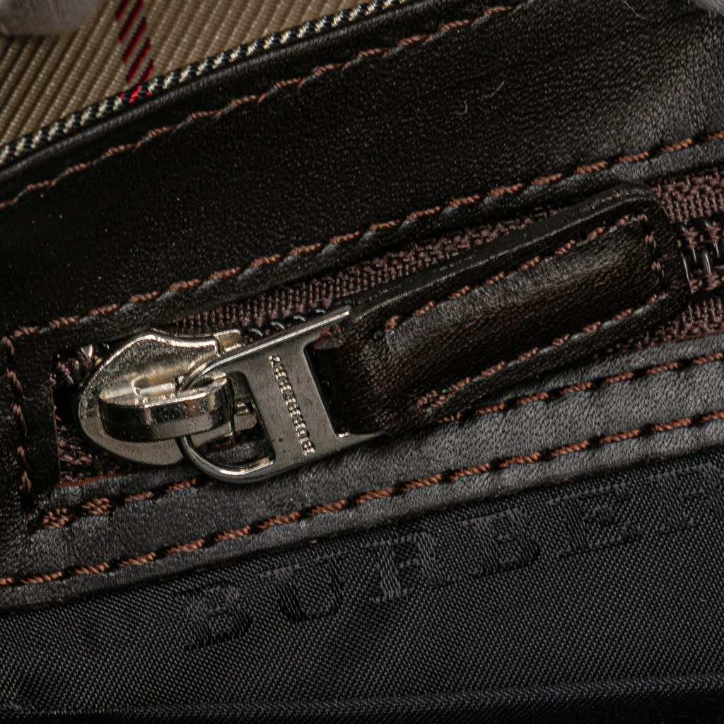 Burberry House Check Canvas Flap Crossbody - Detail 1