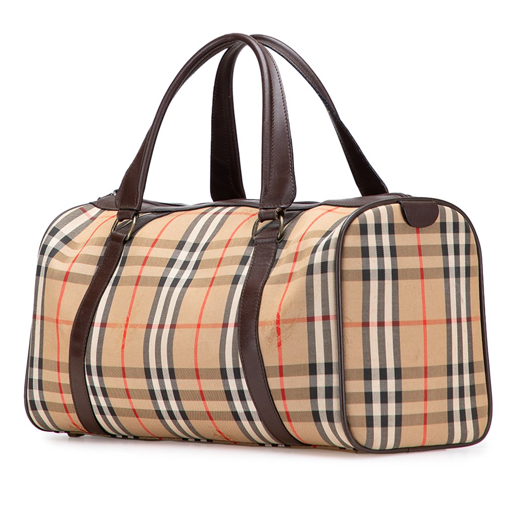 Burberry Haymarket Check Canvas Travel Bag - 2