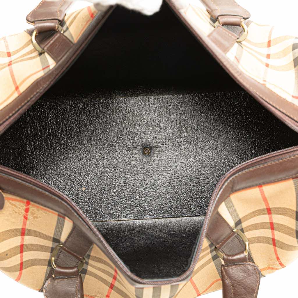 Burberry Haymarket Check Canvas Travel Bag - 4