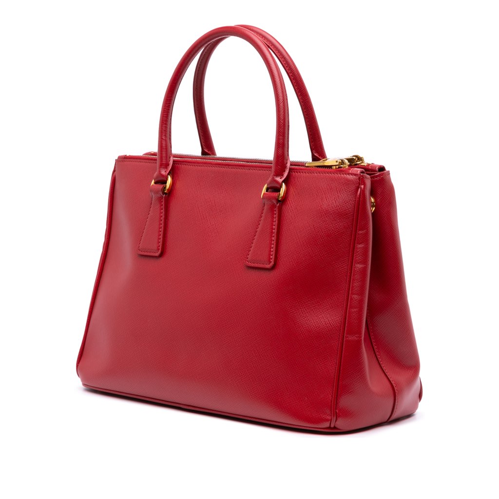 Prada Small Saffiano Lux Galleria Double Zip Satchel - 2