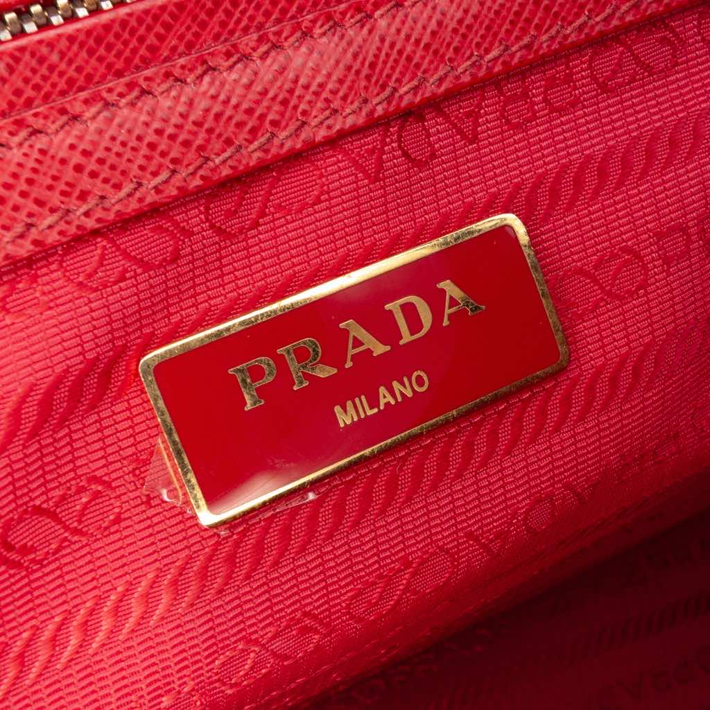 Prada Small Saffiano Lux Galleria Double Zip Satchel - 5