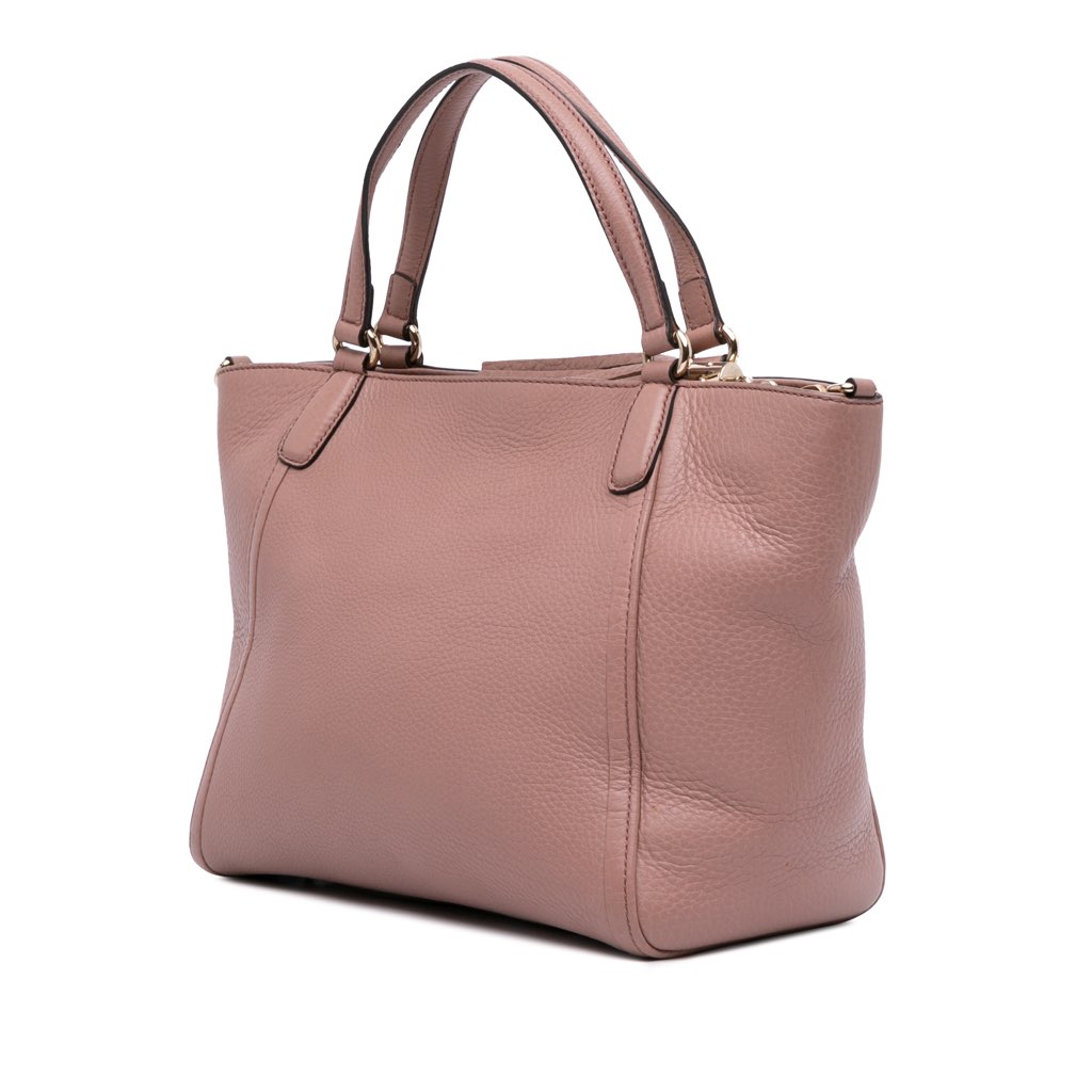 Gucci Small Pebbled Leather Soho Cellarius Satchel - 2