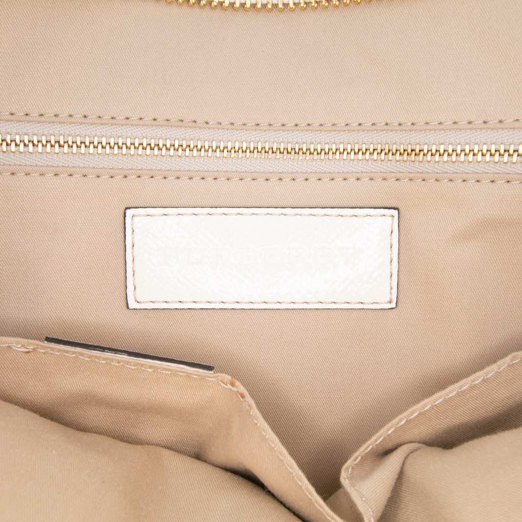 Burberry Haymarket Check Coated Canvas Minford Portrait Satchel - Side view