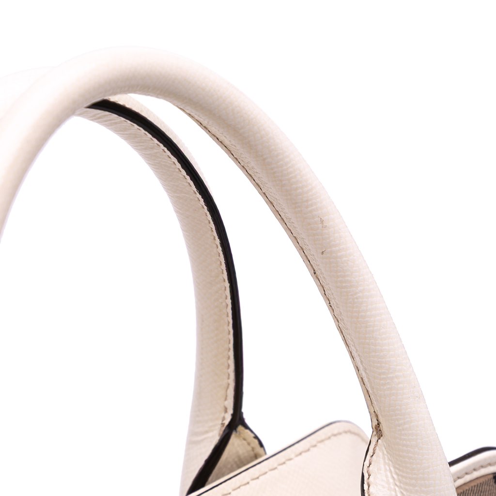 Burberry Haymarket Check Coated Canvas Minford Portrait Satchel - Image 11