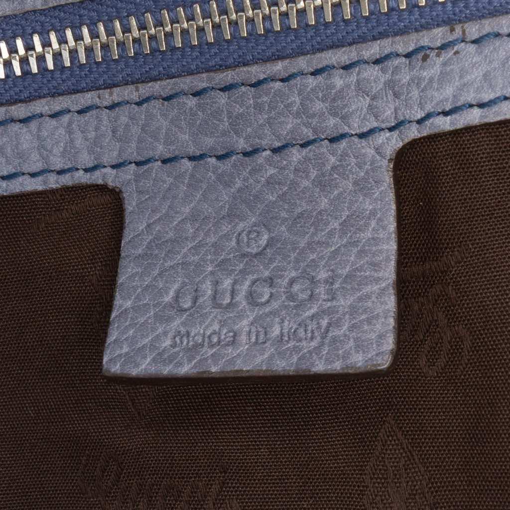 Gucci Large GG Canvas Bamboo Bar Tote - Side view