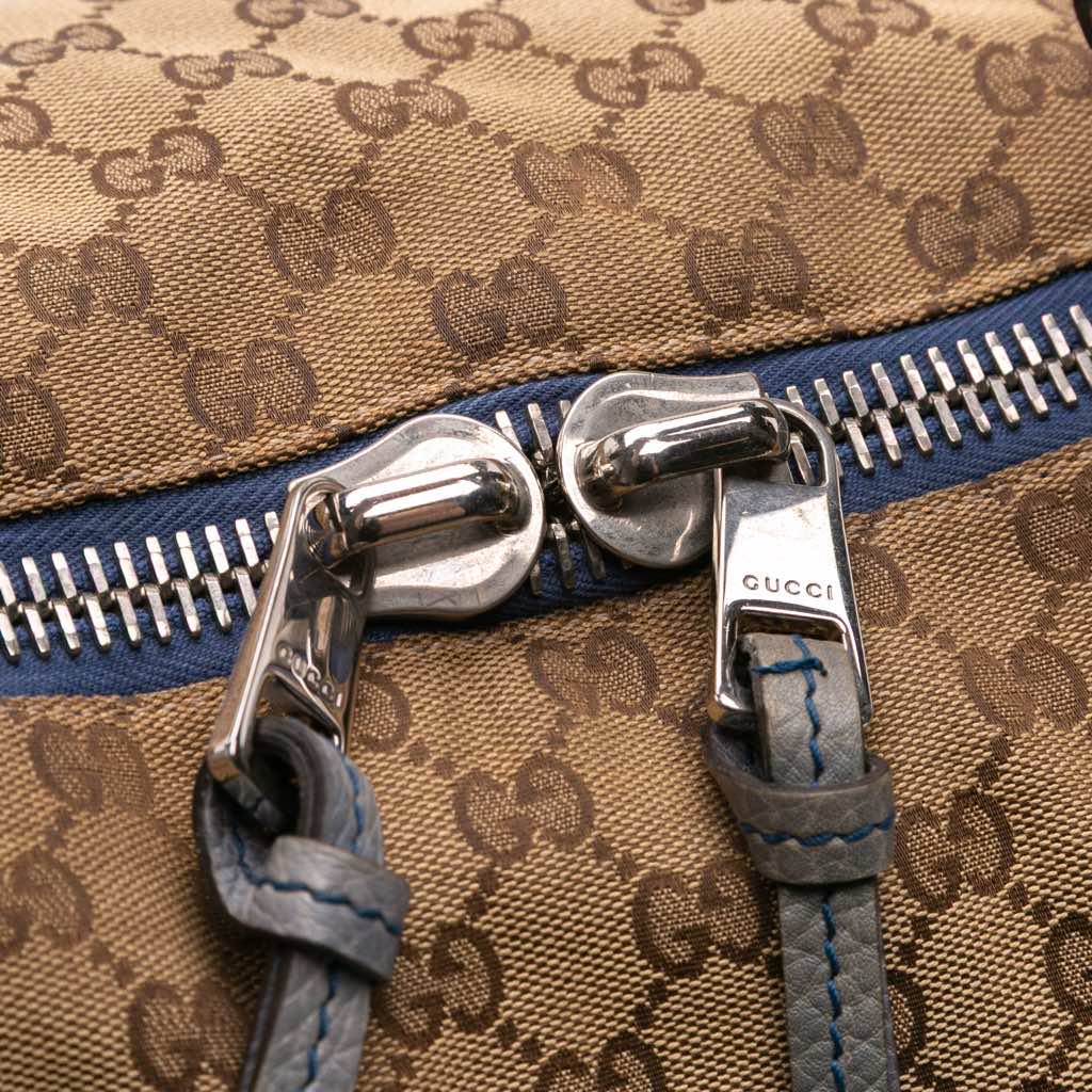 Gucci Large GG Canvas Bamboo Bar Tote - Image 10