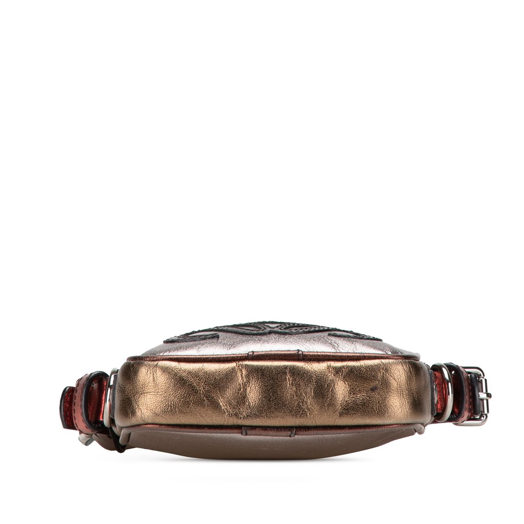 Loewe Mini Metallic Goatskin Anagram Tassel Crossbody - Image 6