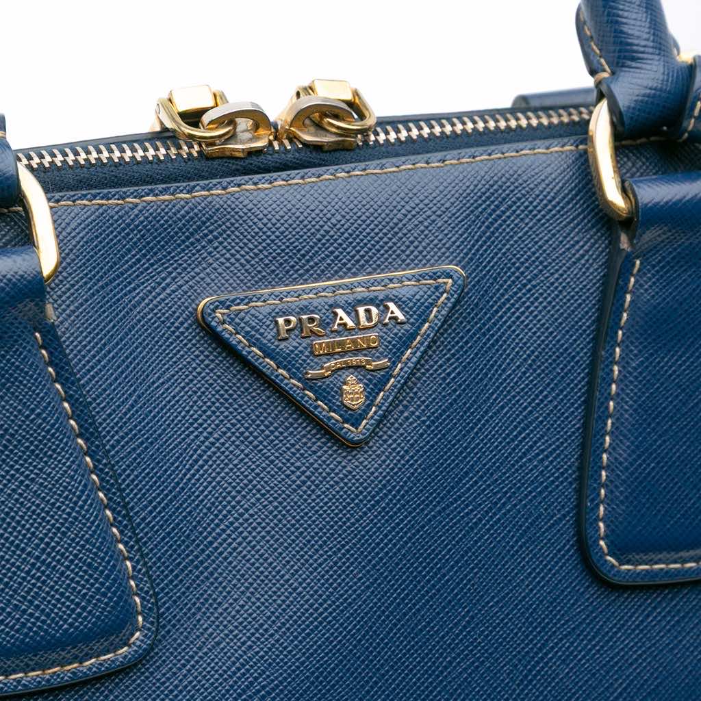 Prada Bicolor Saffiano Lux Promenade Dome Handbag - Image 11