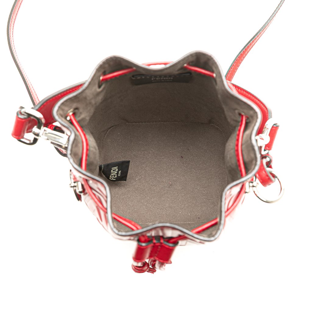 Fendi Mini Zucca Embossed Leather Mon Tresor Bucket Bag - 4