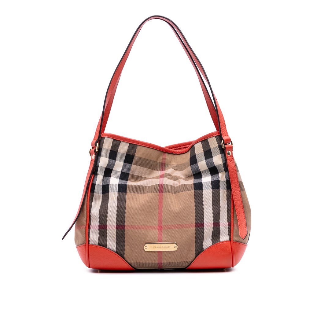 Burberry Small House Check Canvas Canterbury Tote