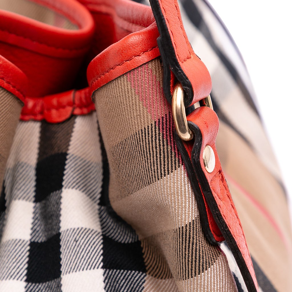 Burberry Small House Check Canvas Canterbury Tote - Image 13