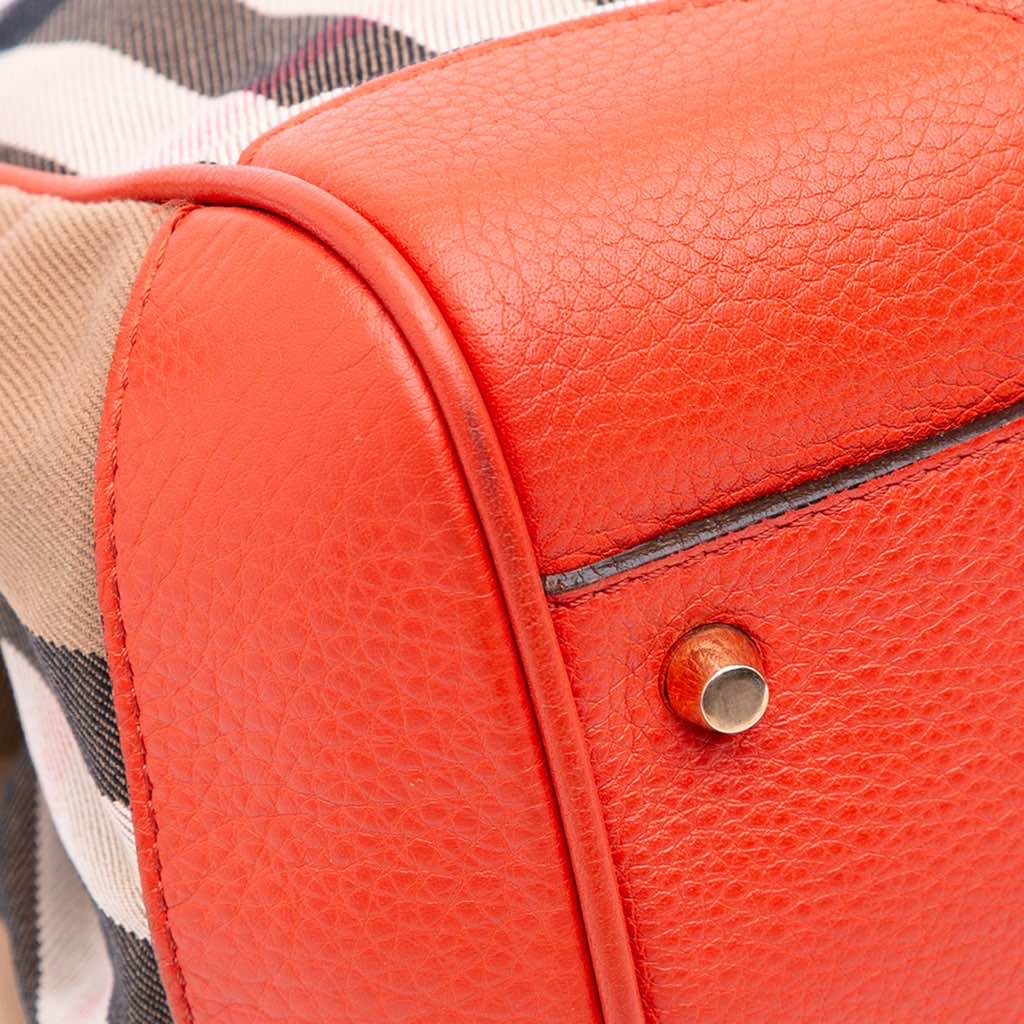 Burberry Small House Check Canvas Canterbury Tote - Image 10