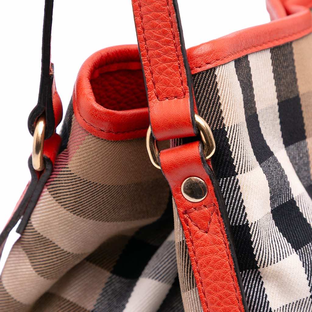 Burberry Small House Check Canvas Canterbury Tote - Image 12
