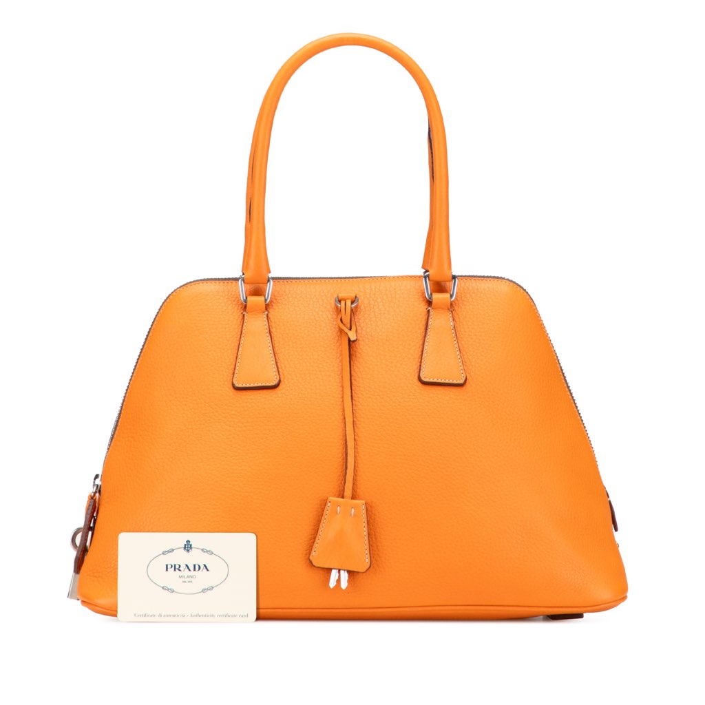 Prada Cinghiale Leather Dome Handbag - Image 13