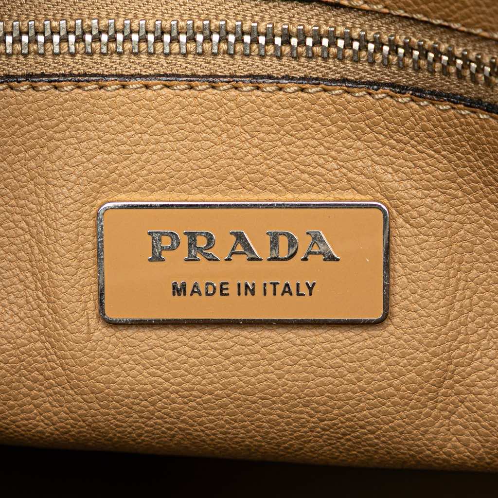 Prada Cinghiale Leather Dome Handbag - Side view