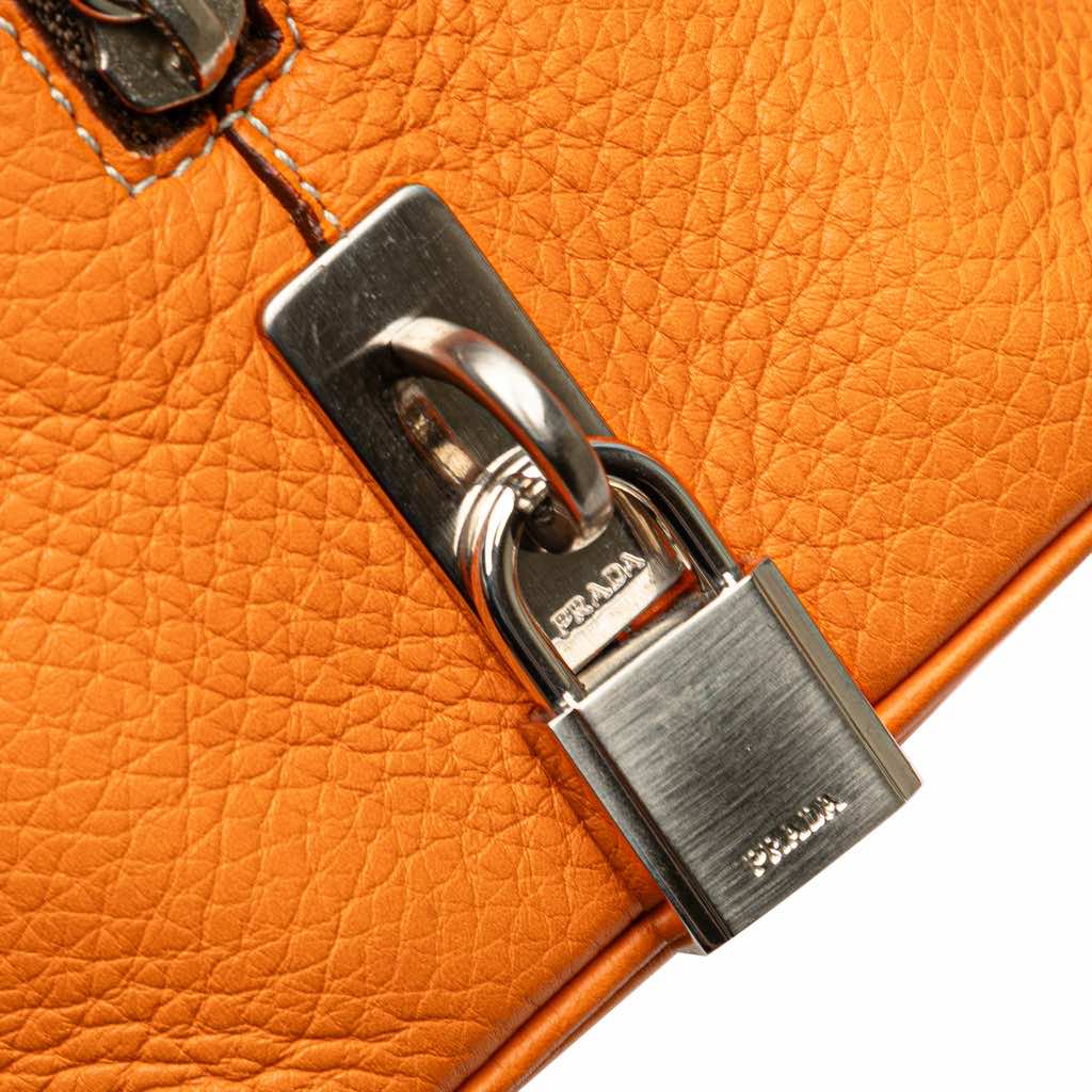 Prada Cinghiale Leather Dome Handbag - Image 10