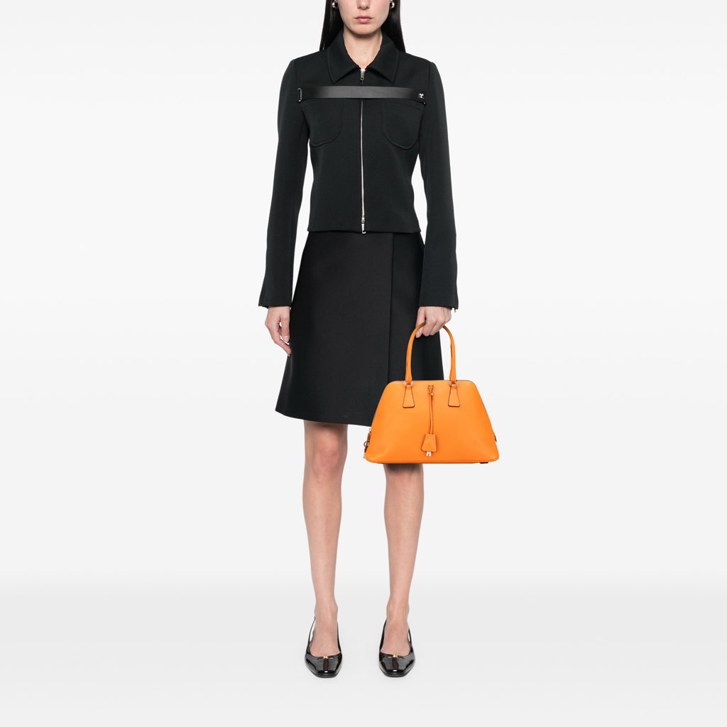 Prada Cinghiale Leather Dome Handbag - Image 12