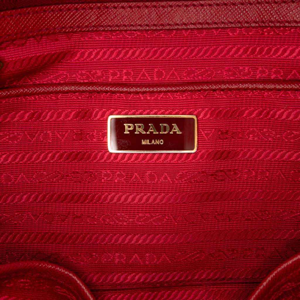 Prada Large Saffiano Lux Galleria Double Zip Satchel - 5