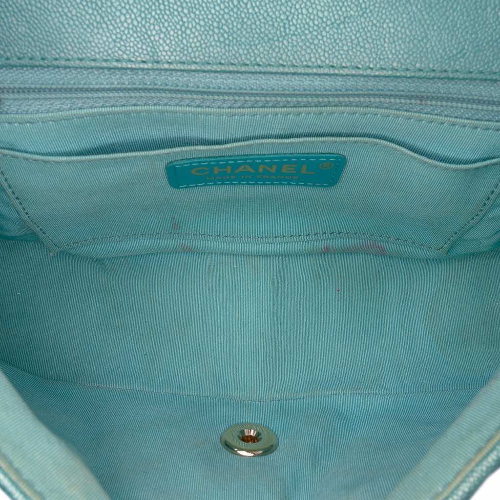 Chanel Small Chevron Caviar Statement Flap - 4