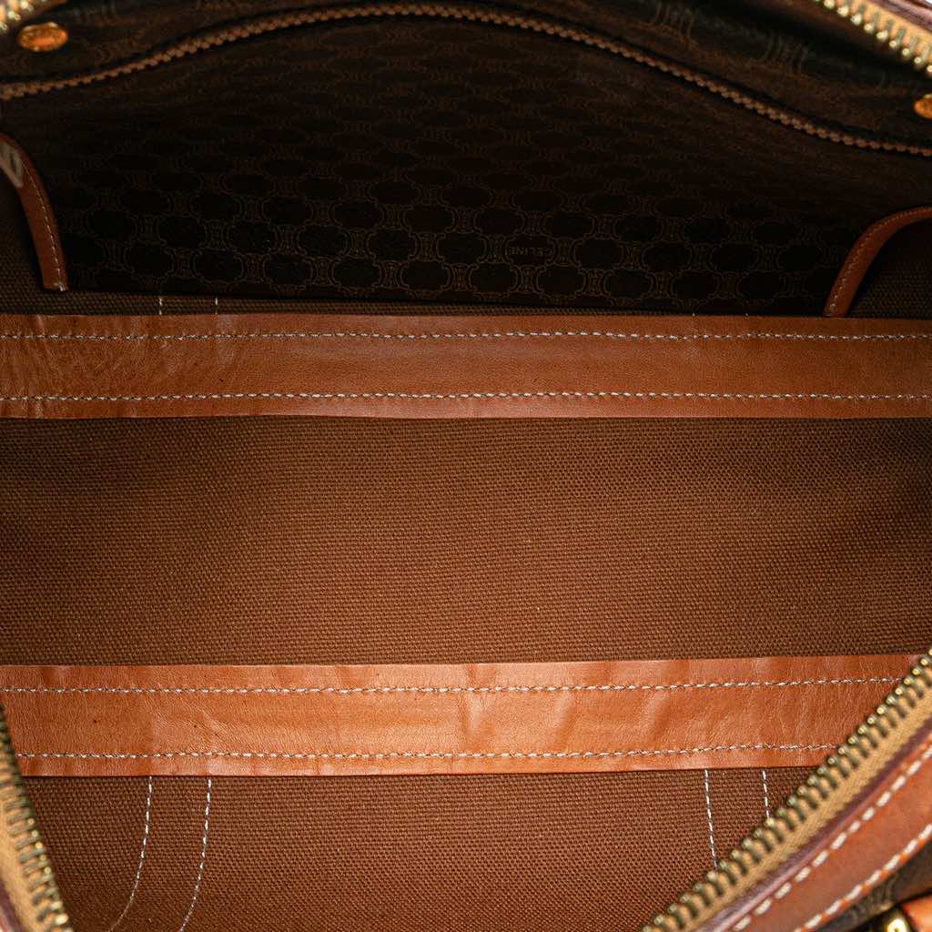 Celine Macadam Coated Canvas Boston Bag - 4