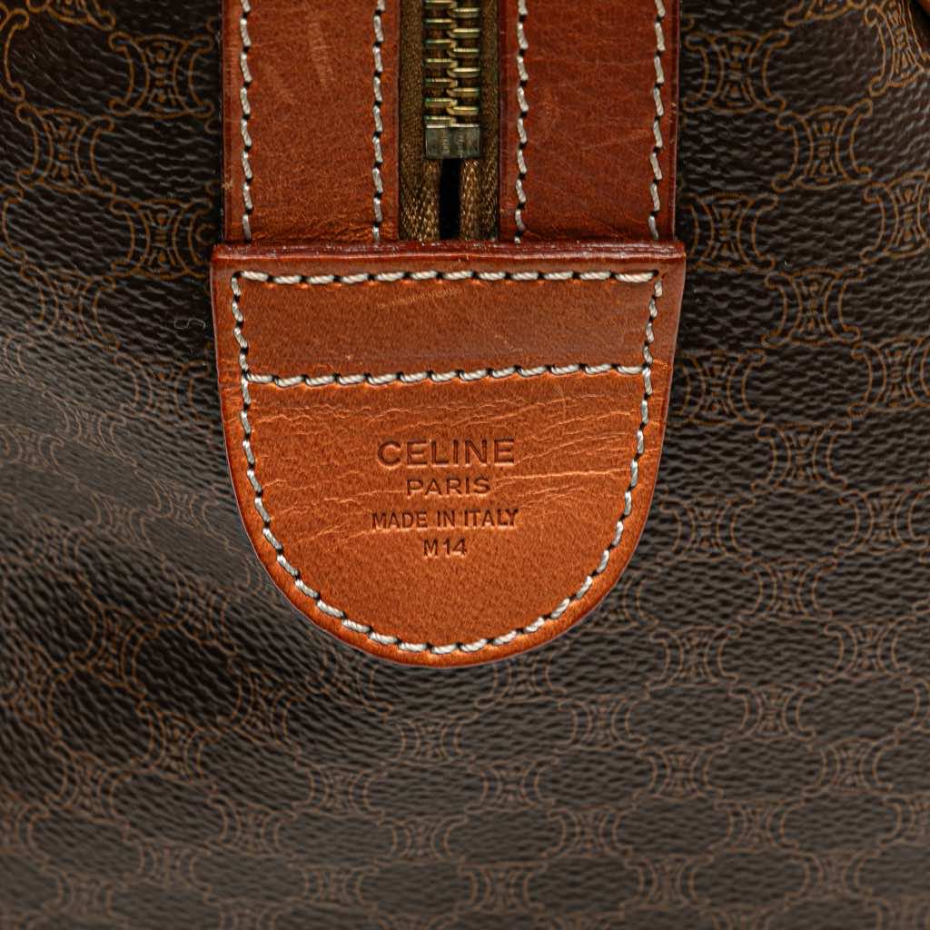 Celine Macadam Coated Canvas Boston Bag - 5