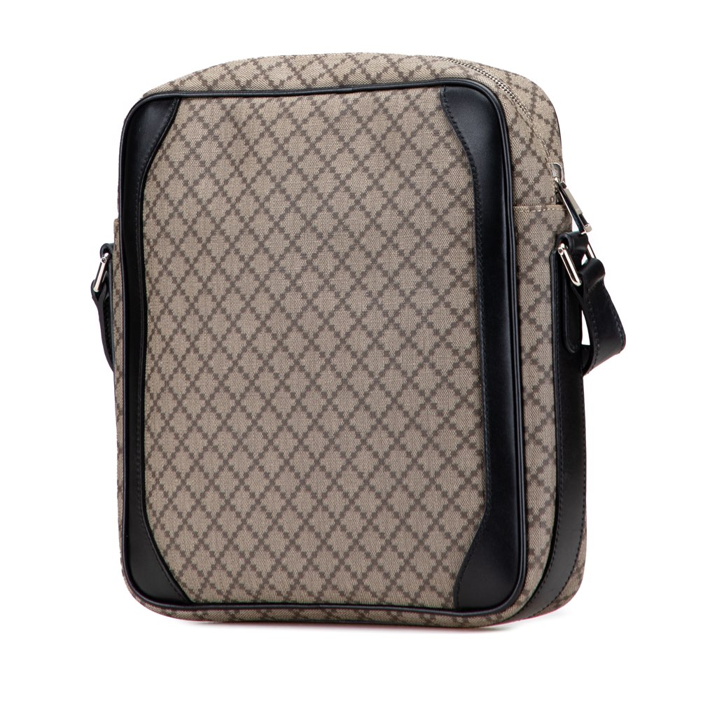 Gucci Diamante Coated Canvas Zip Crossbody - Back view