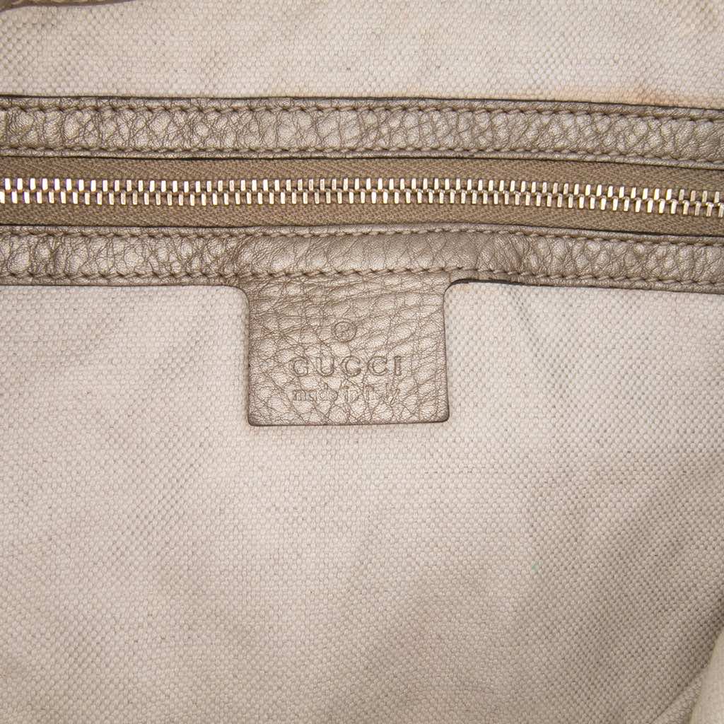 Gucci Large GG Canvas Bella Satchel - Side view