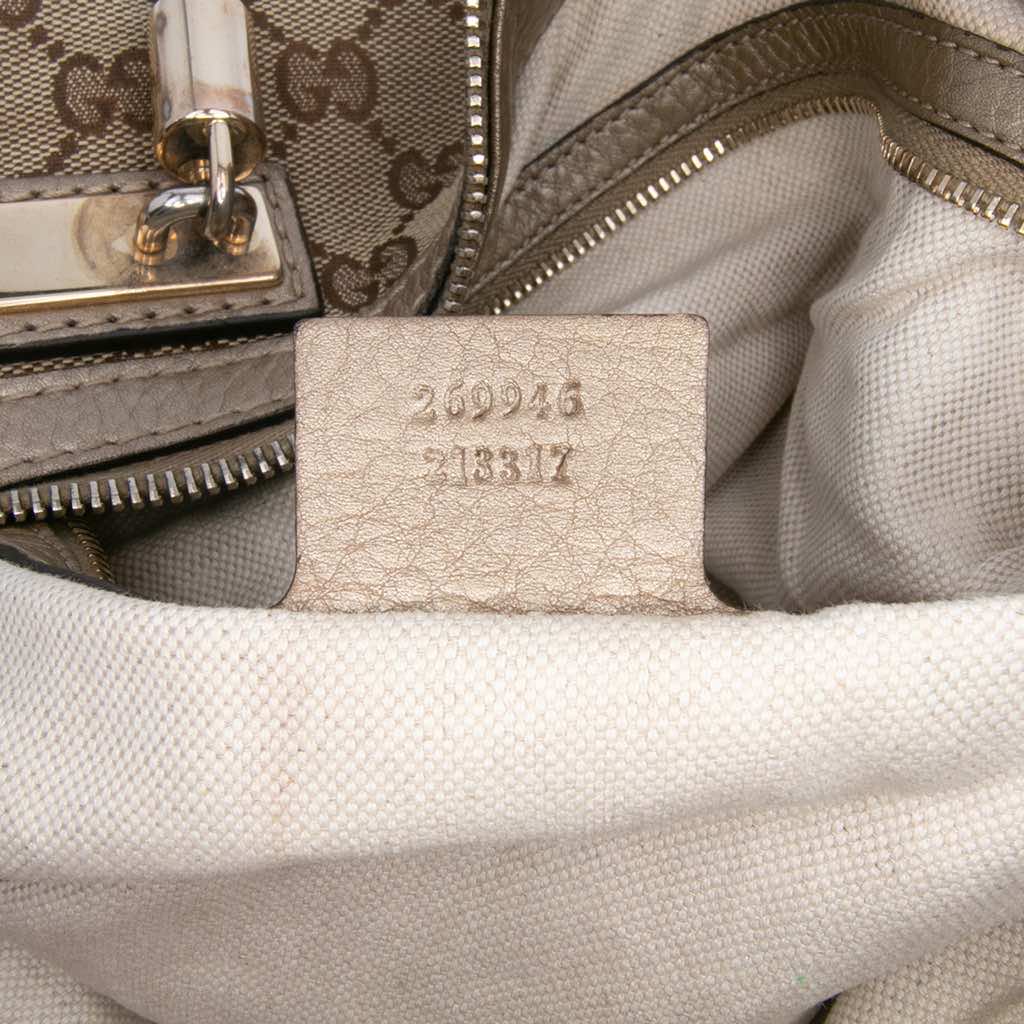 Gucci Large GG Canvas Bella Satchel - Detail 1