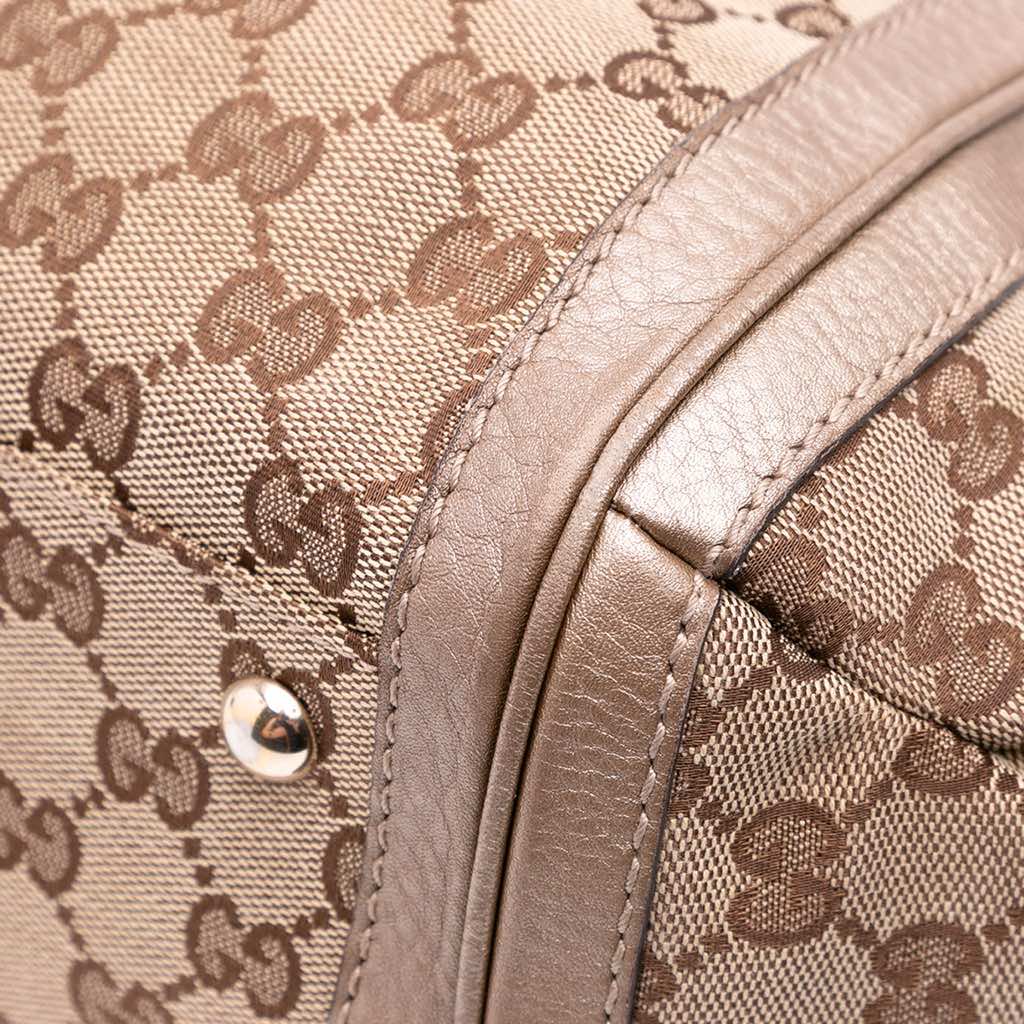 Gucci Large GG Canvas Bella Satchel - Image 10