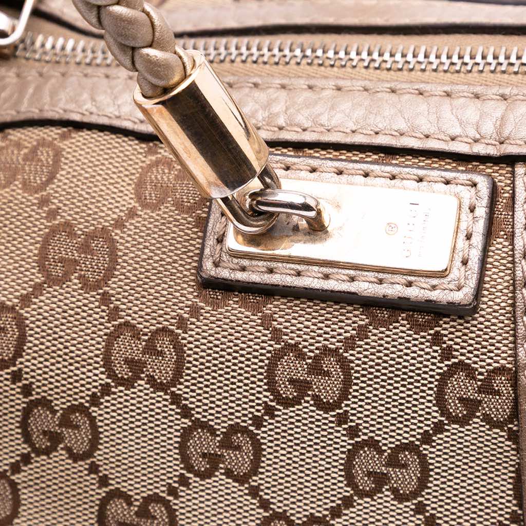 Gucci Large GG Canvas Bella Satchel - Image 12