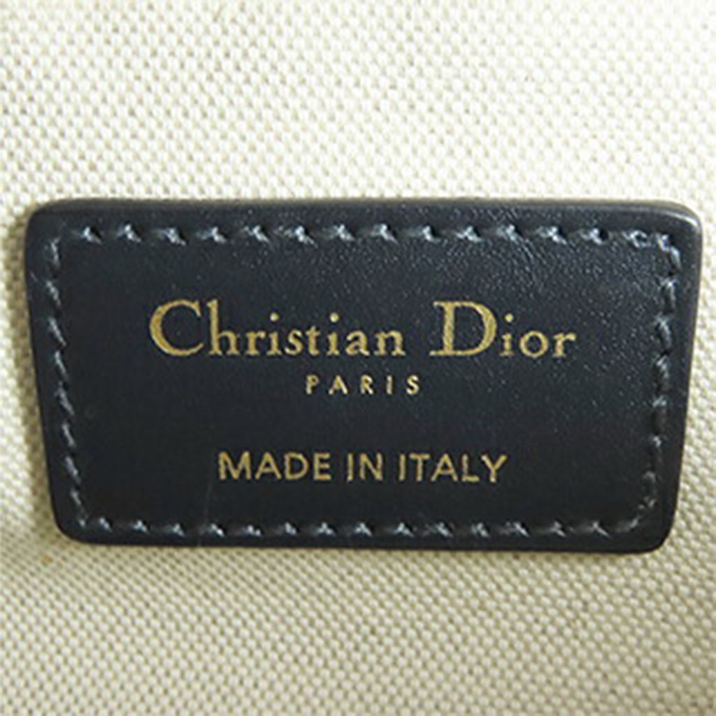 Dior Mini Oblique Canvas Saddle Bag - Side view