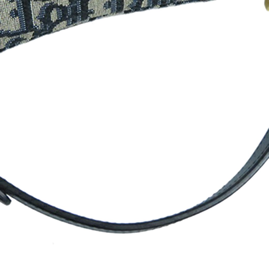 Dior Mini Oblique Canvas Saddle Bag - Image 12