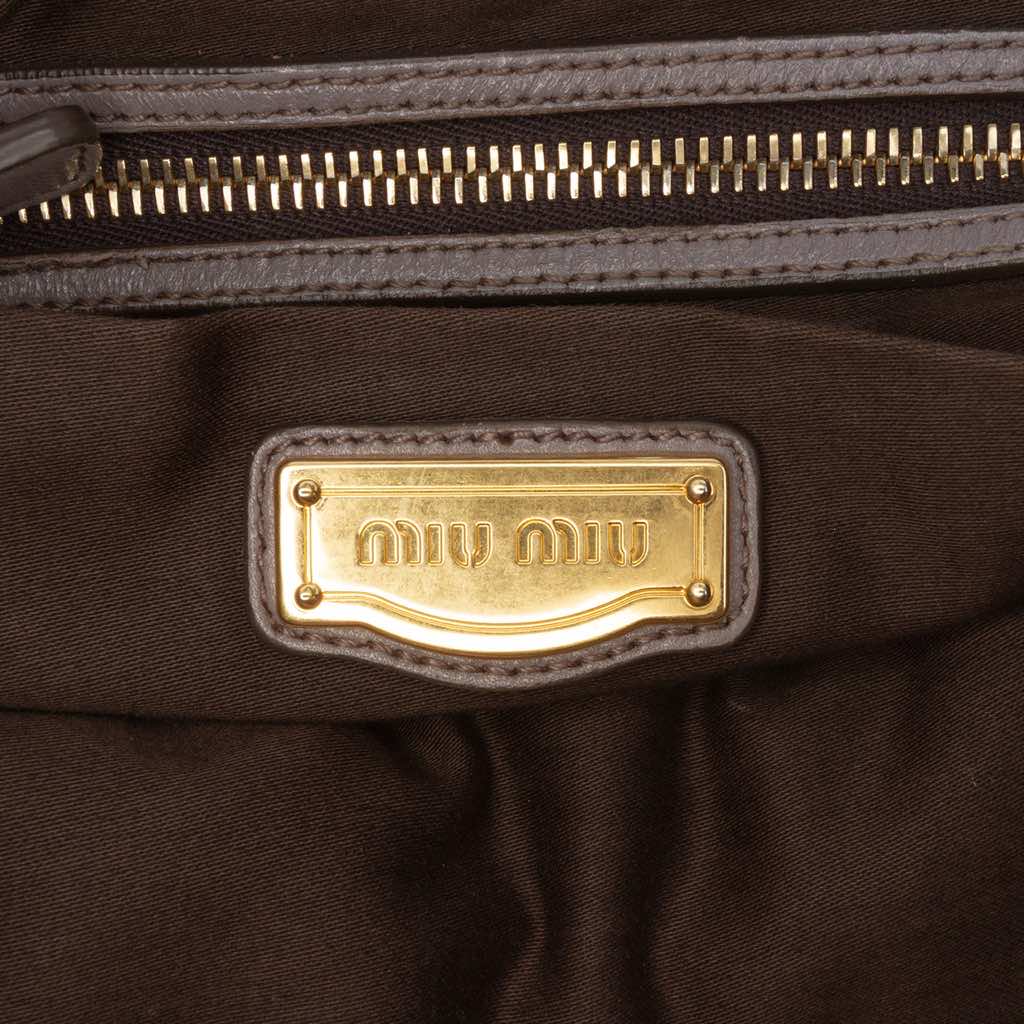 Miu Miu Matelasse Nappa Coffer Satchel - 5