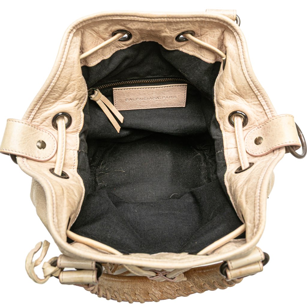 Balenciaga Mini Lambskin Motocross Pompon Bag - 4