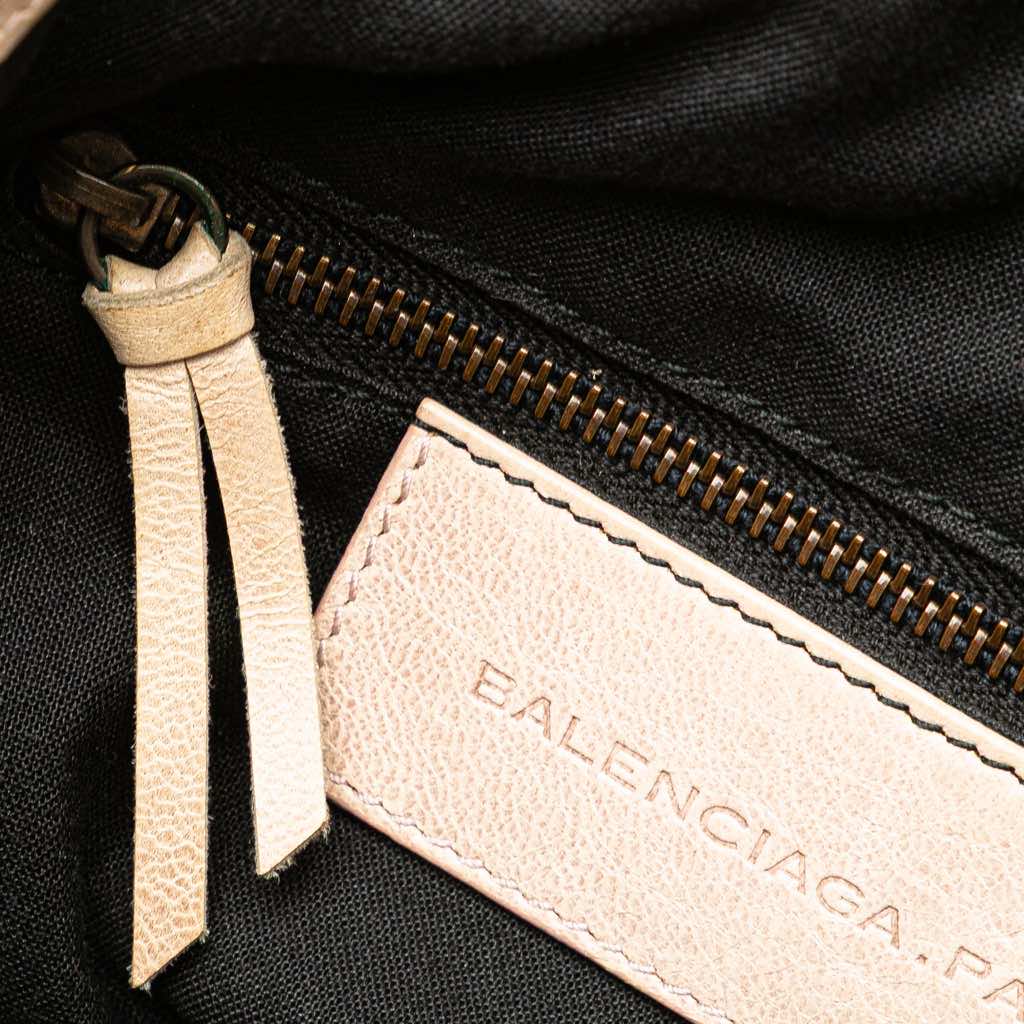 Balenciaga Mini Lambskin Motocross Pompon Bag - Detail 2