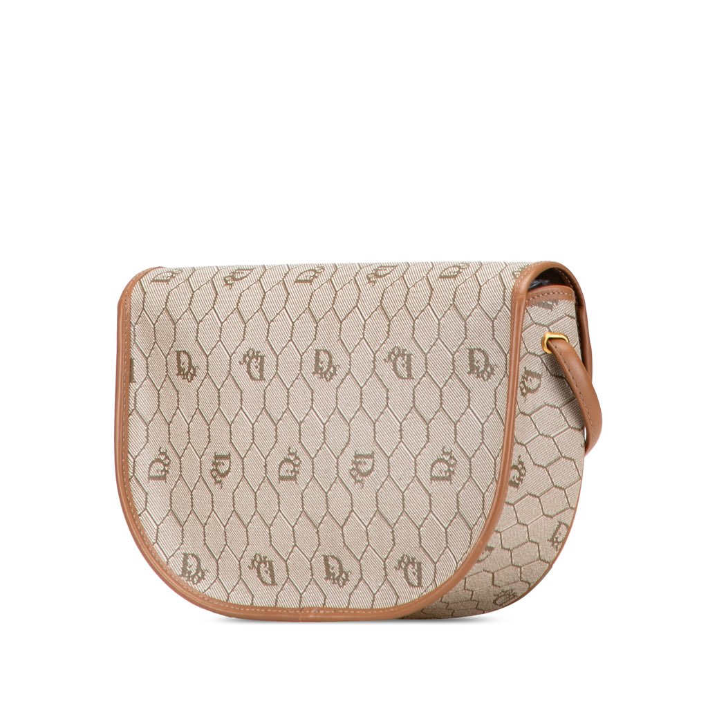 Dior Honeycomb Coated Canvas Crossbody - Back view