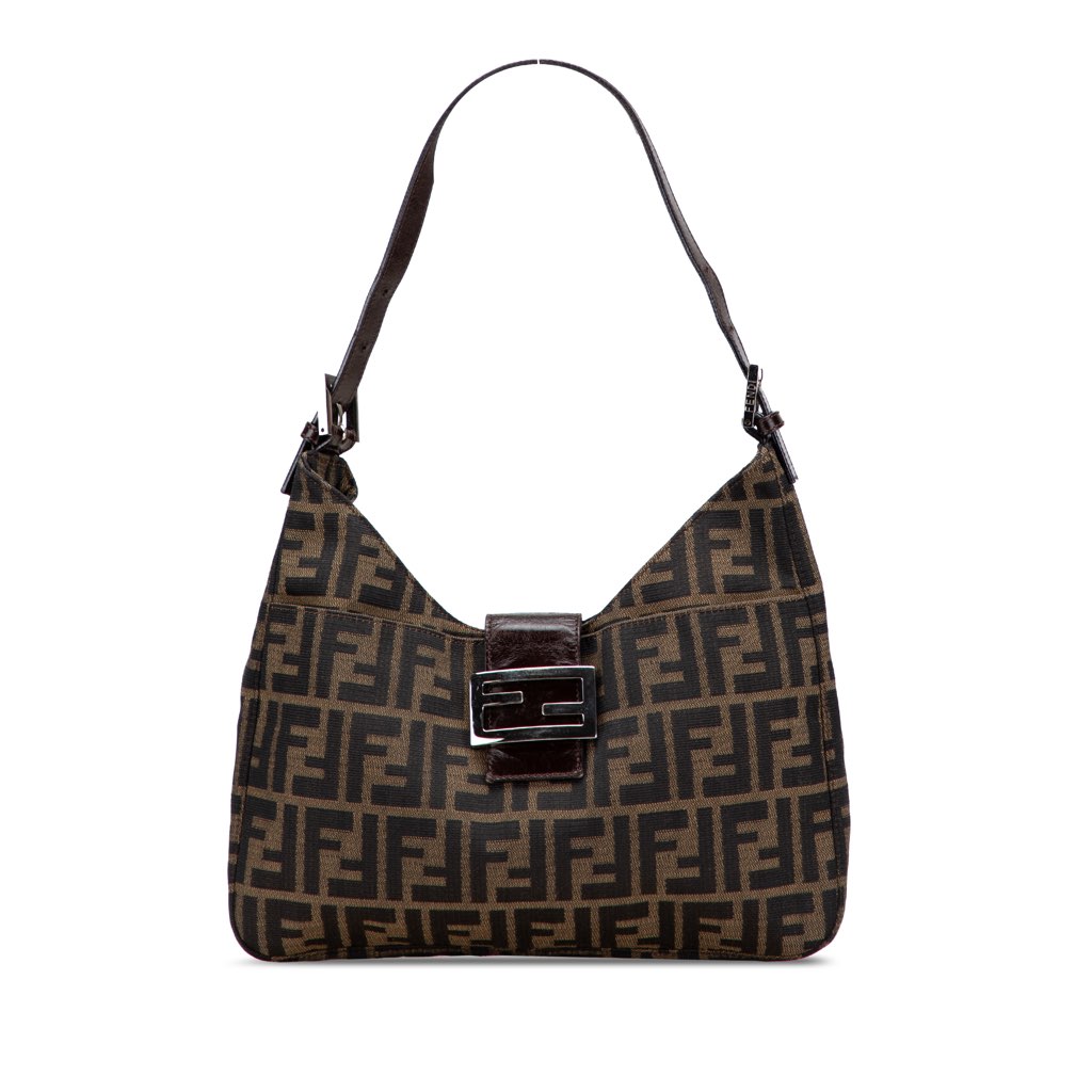 Fendi Zucca Canvas Shoulder Bag