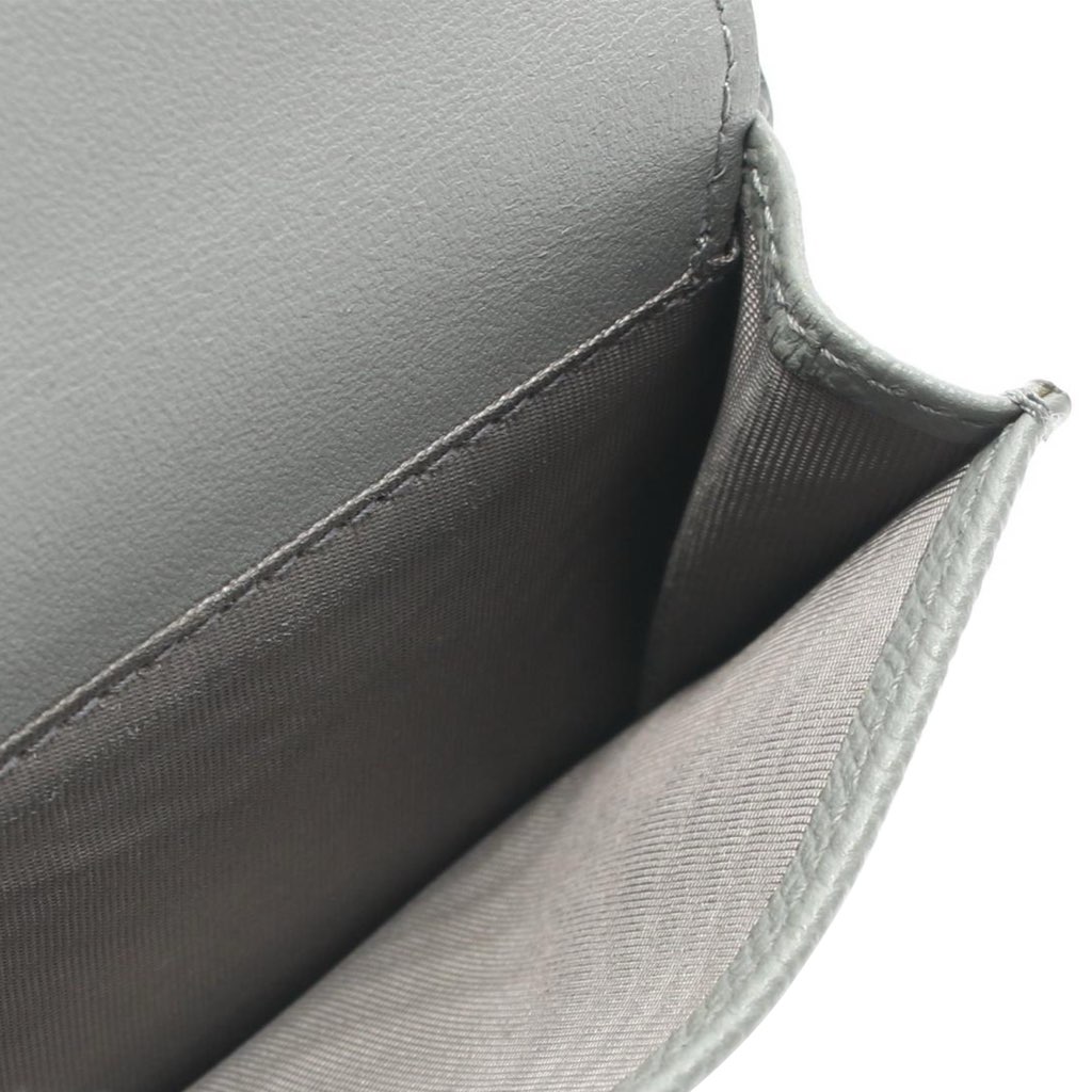 Dior Grained Calfskin Saddle Trifold Wallet - Image 6