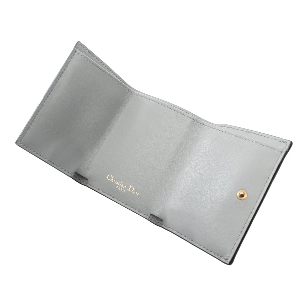 Dior Grained Calfskin Saddle Trifold Wallet - Image 10