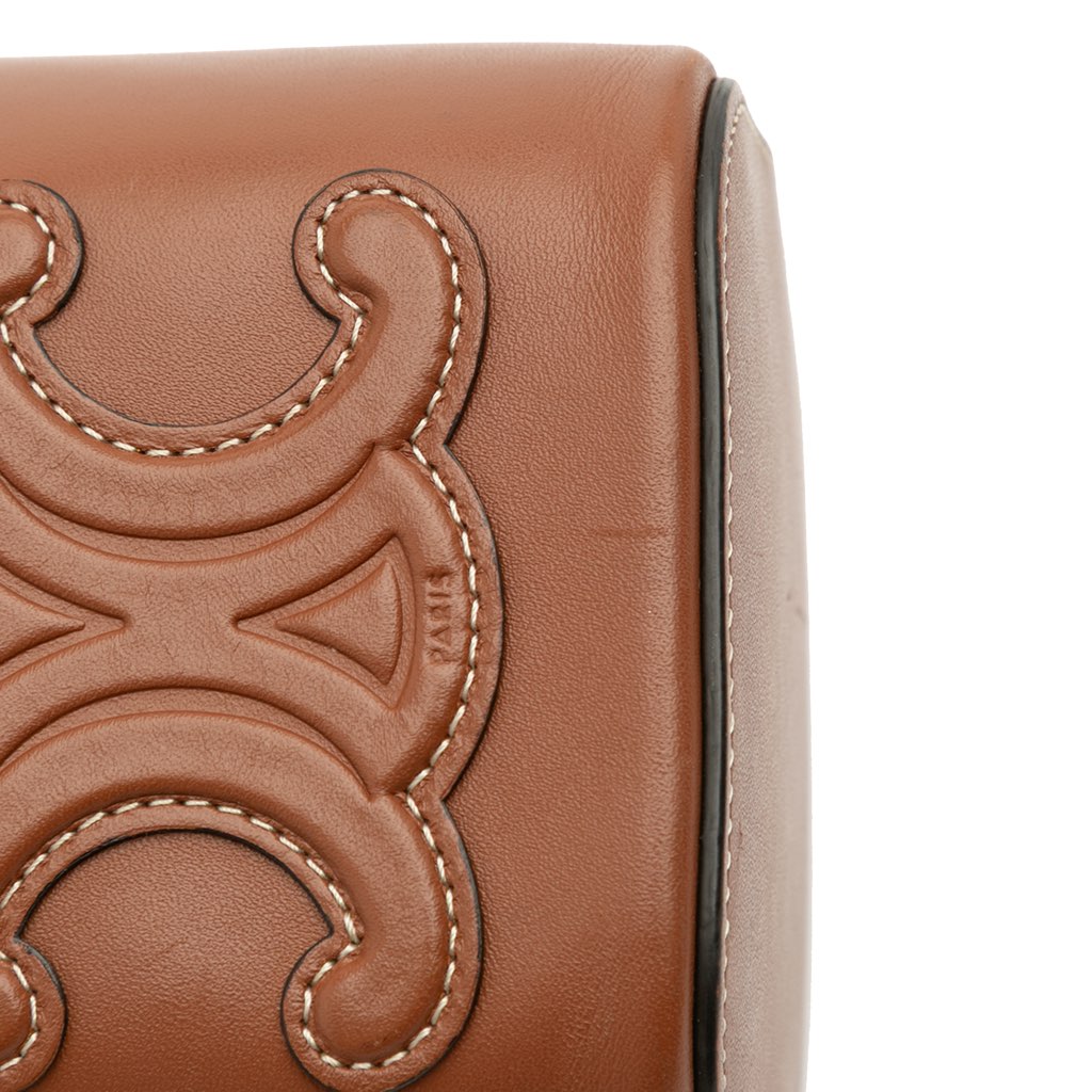 Celine Small Calfskin Cuir Triomphe Box Bag - Image 13