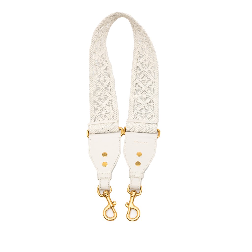 Dior Calfskin Macrame Shoulder Strap - Back view