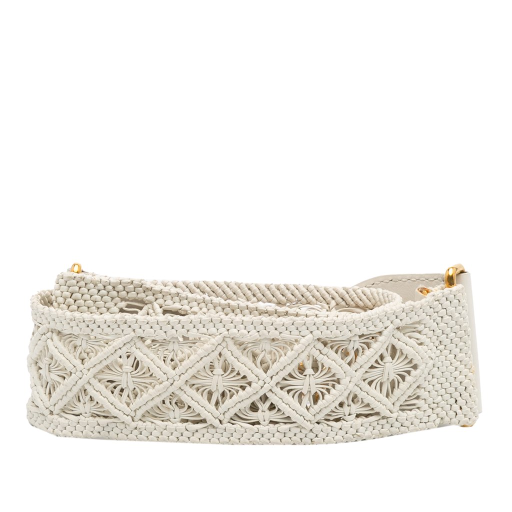 Dior Calfskin Macrame Shoulder Strap - Side view