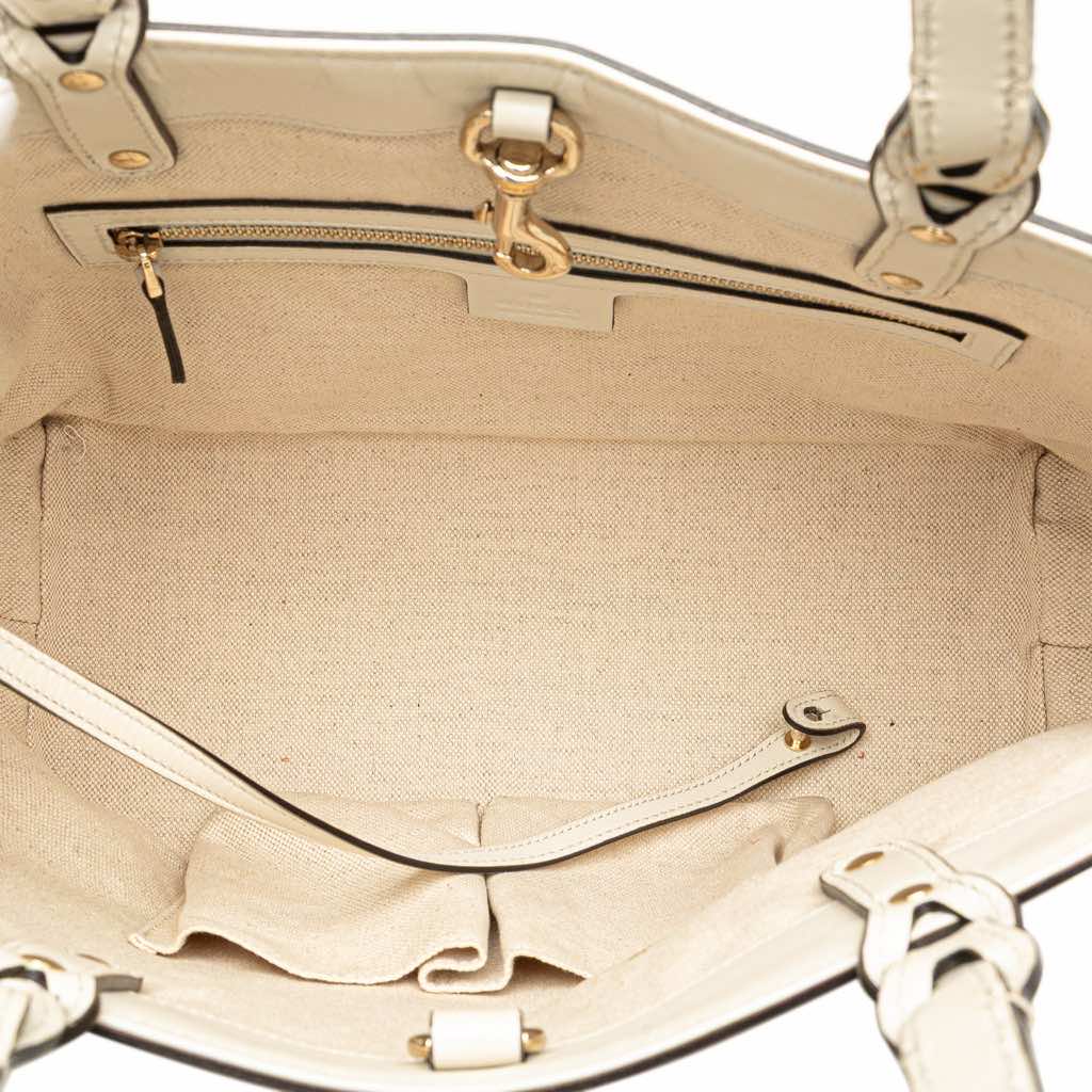 Gucci Small Canvas Craft Logo Tote Model - 4