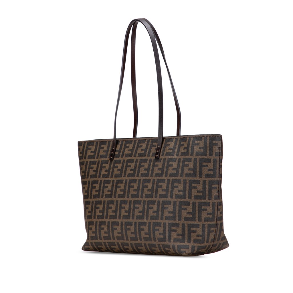 Fendi Small Zucca Coated Canvas Roll Tote - 2