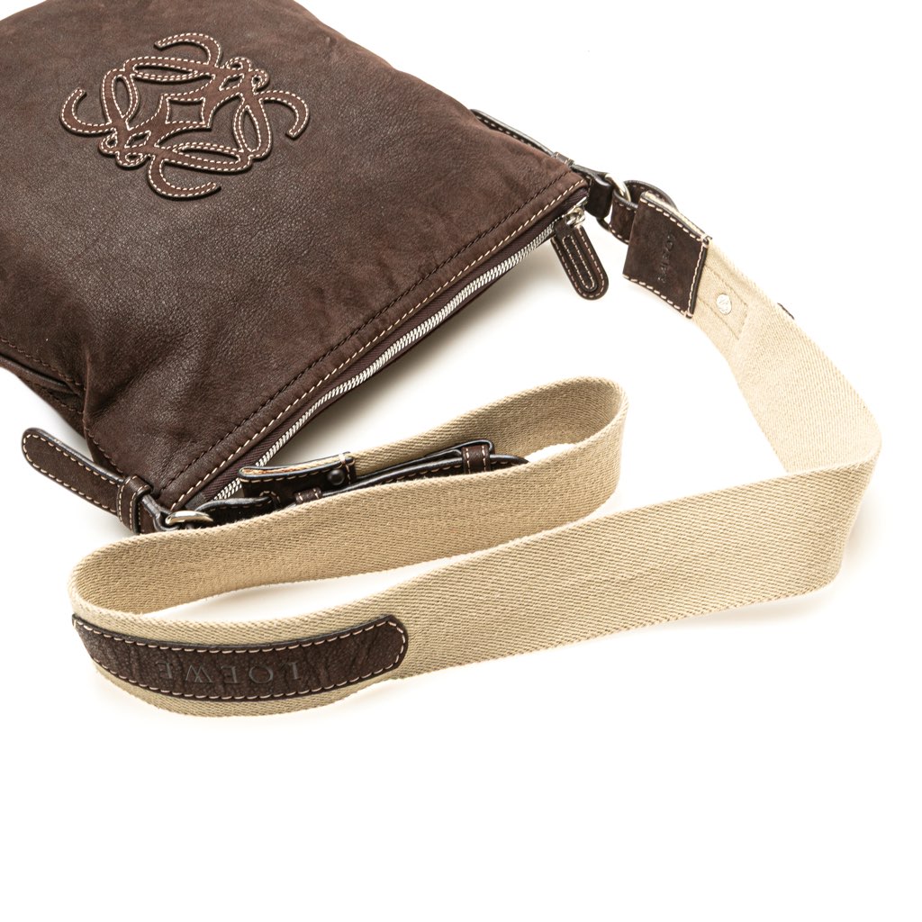 Loewe Anagram Nubuck Crossbody - Image 13