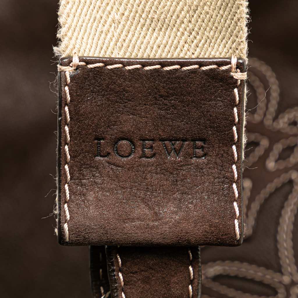 Loewe Anagram Nubuck Crossbody - Side view